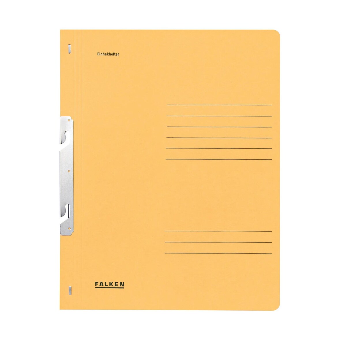 Falken 80000854 Einhakhefter für DIN A4, 250g/m2 Manila-RC-Krt., 1/1 Vorderd., kaufm. Heftung - Chamois