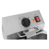 thumbnail of Freidora eléctrica profesional con grifo, acero inox., 60-190°C, control mecánico, panel de control extraíble, 1 cubeta de 10 litros 10279 Vaiotec