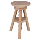 thumbnail of Aranaz Taburete giratorio pino bajo sin barniz