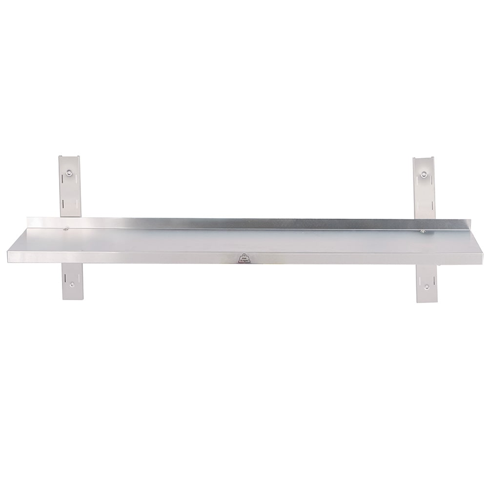 Cleiton® Estante Pared Simple Liso Ajustable de Acero Inoxidable 1200x300x400 mm | Estanteria de Pared para Cocina | Balda de Acero Estantería Pared
