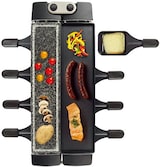 thumbnail of Tarrington House Raclette-Grill RG1182L, acero inoxidable/piedra/aluminio,  51 x 19.4 x 10.59 cm, 1100 W, antiadherente, para 8 personas, negro