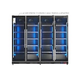 thumbnail of Gasfrit - Armario expositor para bebidas refrigerado 4 puerta gran capacidad 2240 x 635 x 1990 mm 2000 litros,  Luz led multicolor