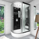 thumbnail of Dampfdusche Sauna Dusche Duschkabine D60-73M2L 120x80 cm ohne 2K Scheiben Versiegelung