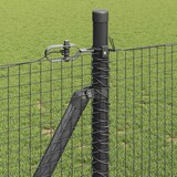 thumbnail of vidaXL Zaunpfosten Grau 10 x 0,8 m (19 x 19 mm Maschen) Stahl und PVC