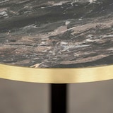 thumbnail of RestooTab - Stehtisch Versailles Ø70cm Dekor marmor royal kanten messingfarben