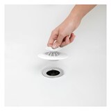 thumbnail of Umbra Flex Badewannenstöpsel und Haarsieb, Abflusssieb, Silikon, Weiß, Ø 9 cm, 023464-660