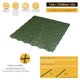 thumbnail of ArtPlast - Piastrelle per terrazza/giardino 56,3x56,3x1,3 cm in polipropilene effetto drenante in colore verde - Collezione MARTE