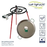 thumbnail of San Ignacio - Gepolijste paella panset, 46 cm, 400 mm brander, LA DEHESA collectie