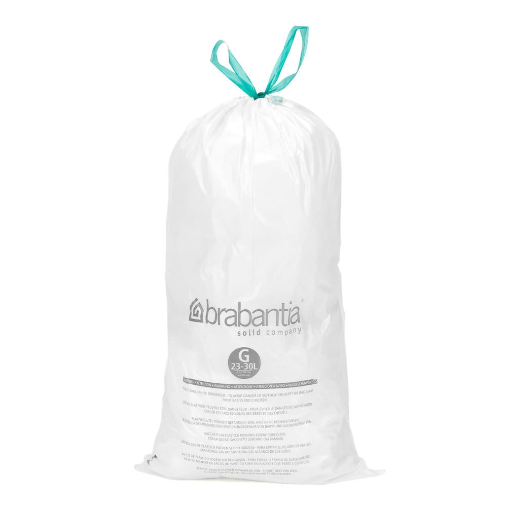 Rouleau 20 sacs poubelles 30 l blanc Code G -  Autre forme Plastique Brabantia 0.10x41.70 cm