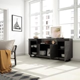 thumbnail of Aparador sala de jantar, Sala, Cozinha, Entrada, TV, 200x35x87cm, 4 Portas, Design industrial, Estilo moderno, Preto _ 64_10
