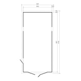 thumbnail of Garage de madeira M102 – 591 x 303 cm – 18 m2