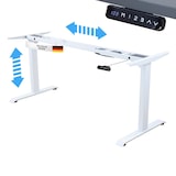 thumbnail of Schreibtisch elektrisch höhenverstellbar, Ergonomische Arbeitstisch, Gestell und Tischplatte