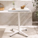 thumbnail of Tavolo da terrazza 60 x 60 cm, reclinabile, laminato terrazzo specchiato.