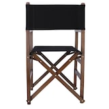 thumbnail of WellHome - Sillón director estructura nogal con lona negra 51x46x86 cm