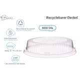thumbnail of Deckel 600 Stück für Bagasse Salatboxen Salatschalen G2, recycelbar, umweltfreundlich