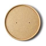 thumbnail of BIOZOYG Pappdeckel Suppenbecher 25 Stück Ø 90 mm Braun  Suppenterrine mit Deckel Beschichtet Einweg  Kartondeckel Membrandeckel mit Luftlöchern