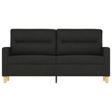 thumbnail of vidaXL 2-Sitzer-Sofa Schwarz 140 cm Stoff