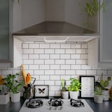 thumbnail of CIARRA A++ 370 m³/h Dunstabzugshaube 90 cm Wandhaube Pyramide Abzugshaube 3 Stufen VMS9201