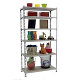 thumbnail of Étagère metallique sans vis Maderclick 6 plateaux de 150 kgs par plateau couleur GALVA/BOIS 2500x800x300 mm (haut x largeur x profondeur)