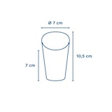 thumbnail of Vasos Fritas Abiertos 'Natural' 9 Oz - 270 Ml 200 + 25Pe G/M2 Ø7X10,5 Cm Marrón Cartoncillo (2500 unidades)