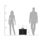 thumbnail of Alassio Pilotenkoffer Leder Trolley Business Aktentasche Aktenkoffer Silvana schwarz 92705