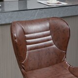 thumbnail of HOMCOM Set 2 Sgabelli Bar Finta Pelle con Altezza Regolabile Marrone