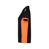 thumbnail of DASSY® Veracruz Women Damen-Poloshirt, Logix, Mesheinsätze, COPES 83, Brusttasche Reflexbiese, OEKO-TEX®, Art. 710071 schwarz/fluo orange L