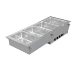 thumbnail of KBS inbouw Bain Marie 4X Gn 1/1 met apart instelbare kommen roestvrij staal