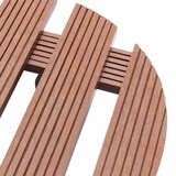 thumbnail of vidaXL Pflanzenroller 2 Stk. WPC : Farbe - Braun / Rund, Größe - 30 x 7.5 cm