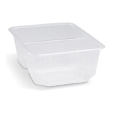 thumbnail of 50x Rechteckschalen 2-geteilt 186x133mm 1000ml PP klar für heiße Speisen