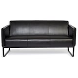 thumbnail of Loungesofa BALI BLACK Gestell schwarz Kunstleder glatt 3-Sitzer schwarz hjh OFFICE