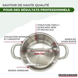 thumbnail of Faitout 20 cm en inox 18/10 Triply Fackelmann Vita3