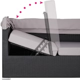 thumbnail of Rattan Lounge mit Aluminiumgestell San Marino  
1