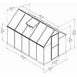 thumbnail of PALRAM serre de jardin 5,4m² vert 701633