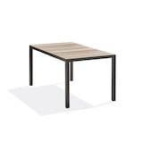 thumbnail of Table de jardin en alu anthracite plateau en polywood imitation bois - BOSTON