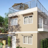 thumbnail of Auvent de Porte d'Entrée et fenêtre 100 x 100 cm - Polycarbonate Anti UV Marquise Extérieure Bras Polypropylène Art Plast