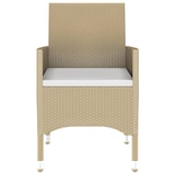 thumbnail of Juego de comedor para jardín de 3 piezas ratán sintético beige