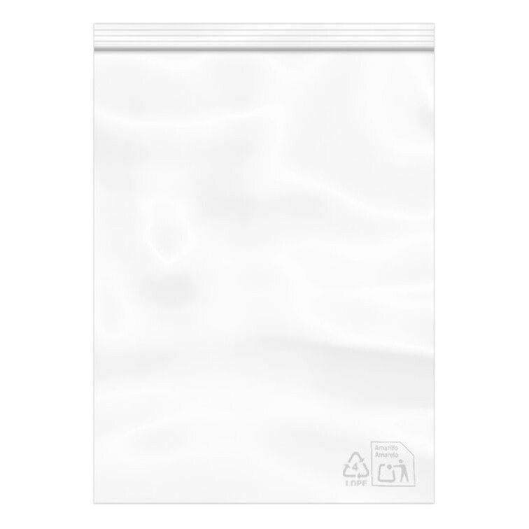 MONOUSO - Plastic Zak met Rits DrukknoopSluiting 30x40cm G-200 (1.000 Stuks)