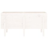 thumbnail of vidaXL Plantenbak verhoogd 121x50x57 cm massief grenenhout wit