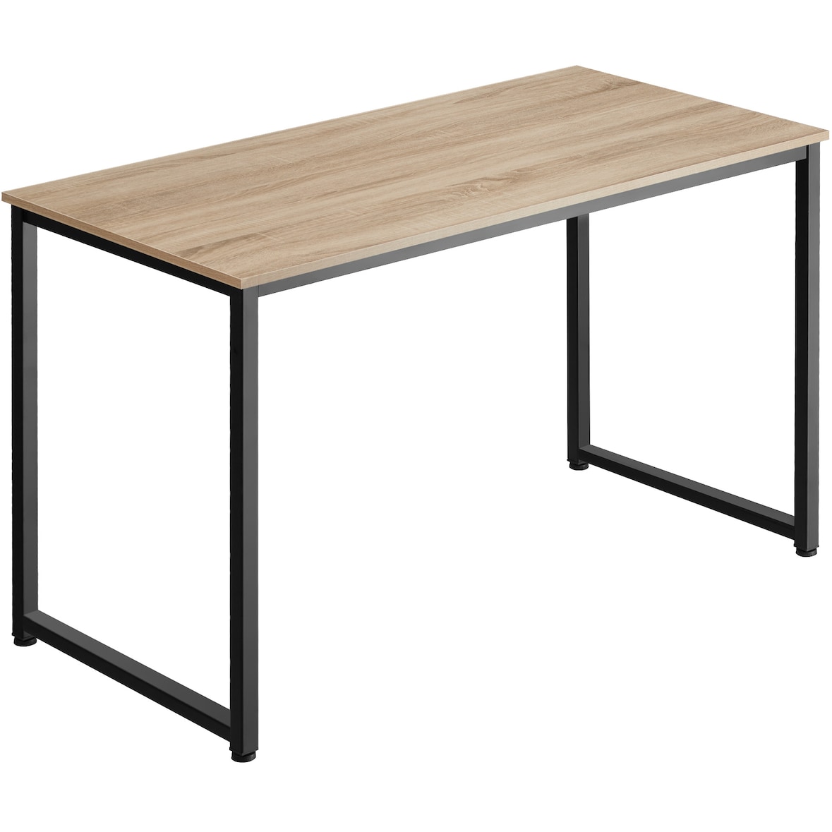 tectake Table de bureau Flint - Bois clair industriel, Chêne Sonoma, 140 cm -404468