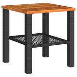 thumbnail of vidaXL 3-tlg. Bistro-Set mit Kissen Schwarz Poly Rattan Akazienholz