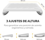thumbnail of Fellowes Reposapiés 100% reciclable Breyta™, diseño compacto y portátil,  ajustable en altura, blanco