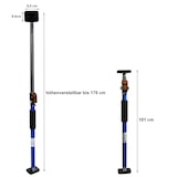 thumbnail of Sperrstange Klemmbalken Ladungssicherung 101-175cm Stahl 60 kg verstellbar S2 2x