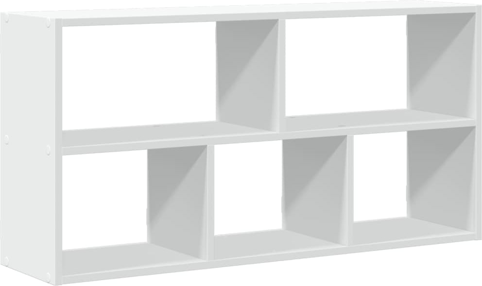 vidaXL Wandregal Weiß 100x25x50 cm Holzwerkstoff