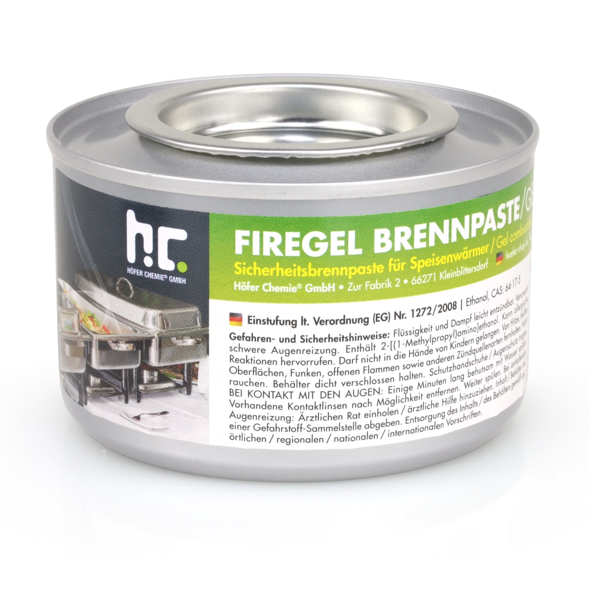 6 x 200g Firegel Brennpaste zum Warmhalten von Speisen