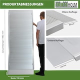 thumbnail of TRUTZHOLM 1 x Eventrampe 198 cm Taglast 600kg Alu grau geriffelt Rampe Auffahrrampe Verladerampe