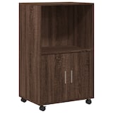 thumbnail of vidaXL Rollschrank Braun Eichen-Optik 55x40x91 cm Holzwerkstoff