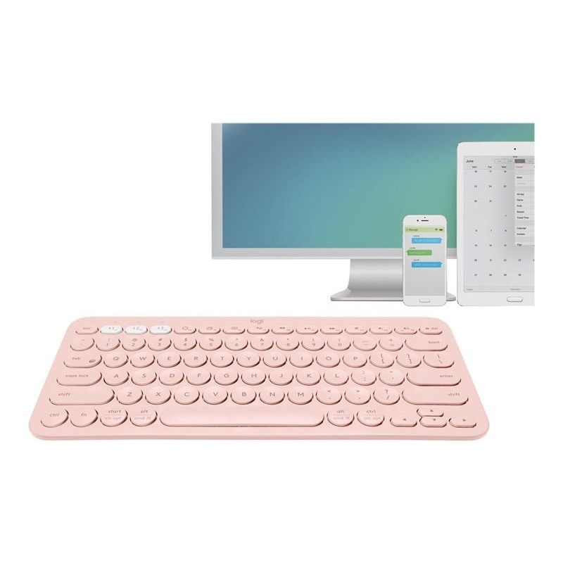 Logitech Teclado K380 Bluetooth Rosa