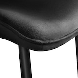 thumbnail of tectake Lot de 8 chaises Rembourrées aspect velours assise Ergonomique noir - 404938