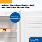 thumbnail of Exquisit Gefrierschrank GS5111-330E weiss | 63 l Nutzinhalt | 4-Sterne-Gefrieren | Gefrierschubladen | Türanschlag wechselbar | Glasablagen